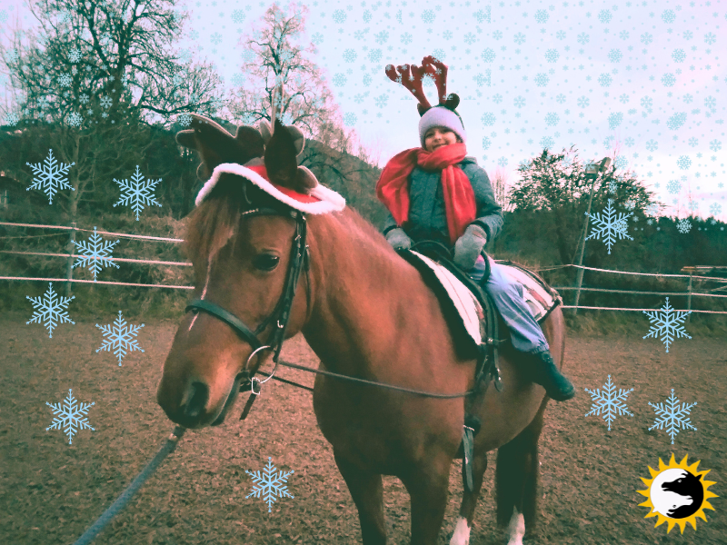 Weihnachtsfoto Sora mit Kind